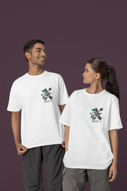 WHITE UNISEX OVER SIZE T-SHIRT