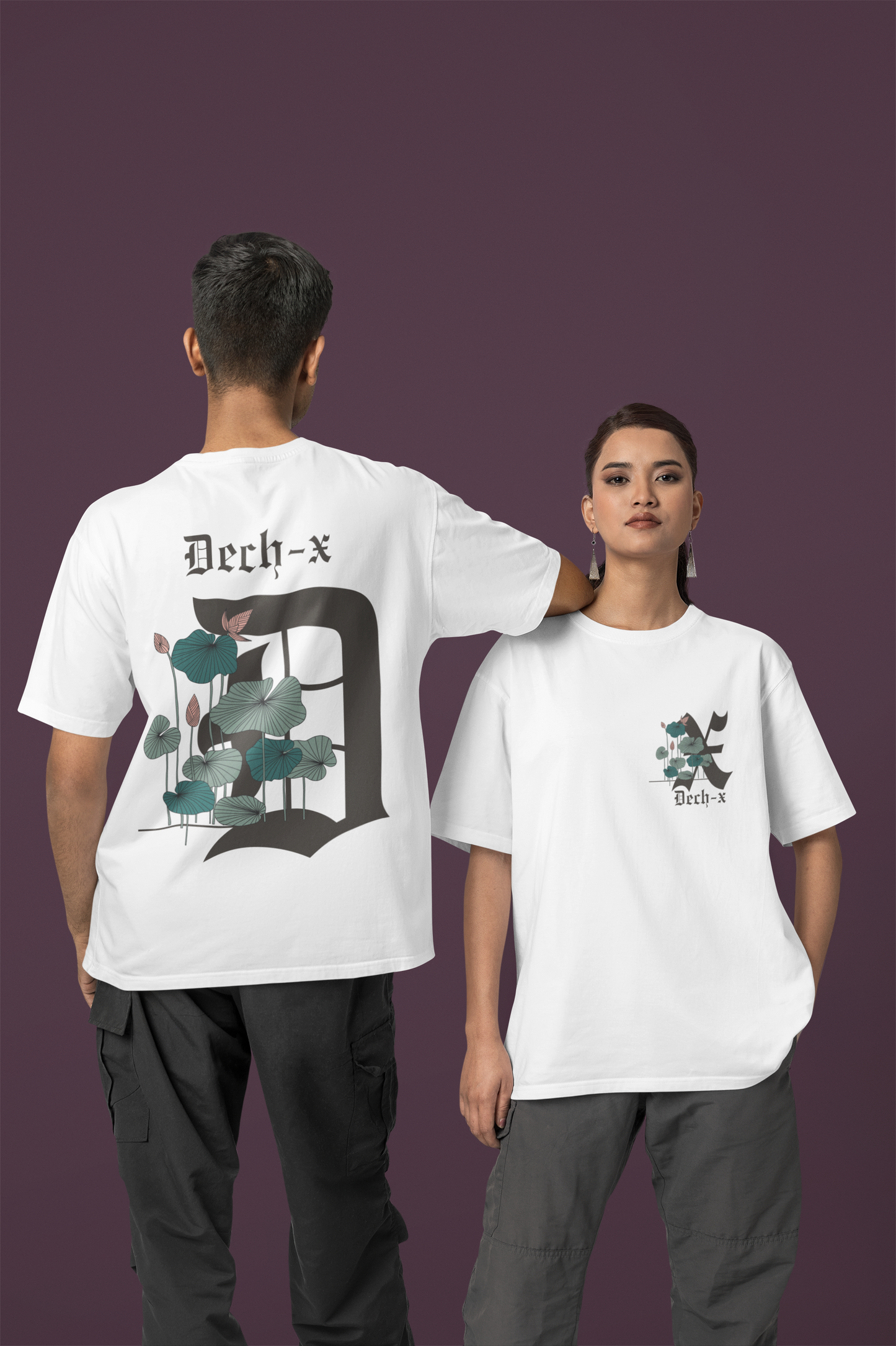 WHITE UNISEX OVER SIZE T-SHIRT