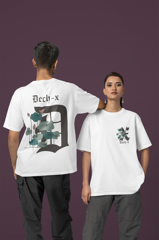 WHITE UNISEX OVER SIZE T-SHIRT