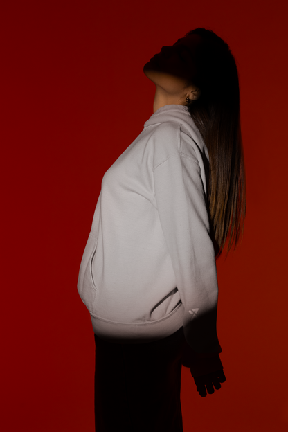 GREY UNISEX OVER SIZE HOODIES