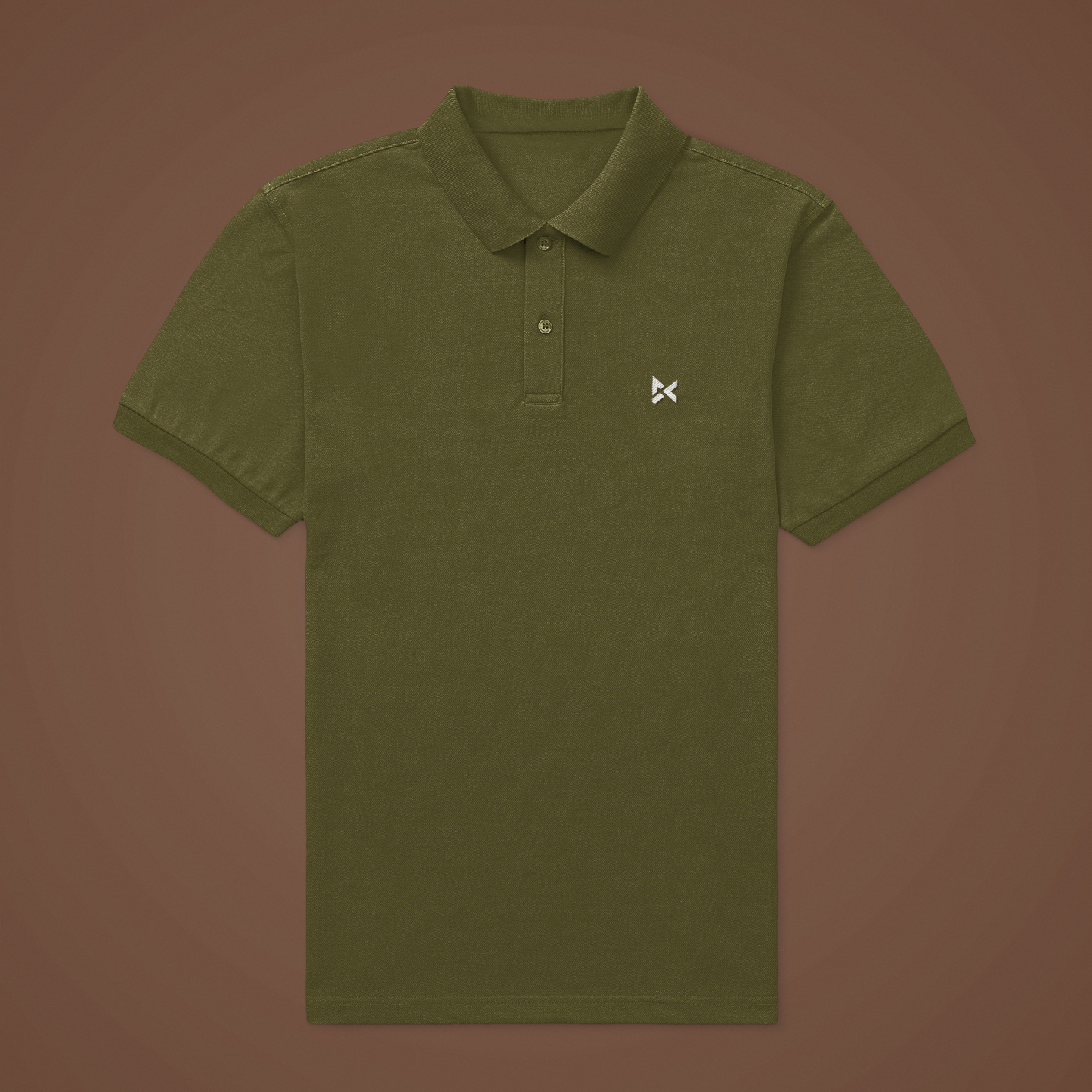 OLIVE GREEN SOLID POLO T-SHIRT