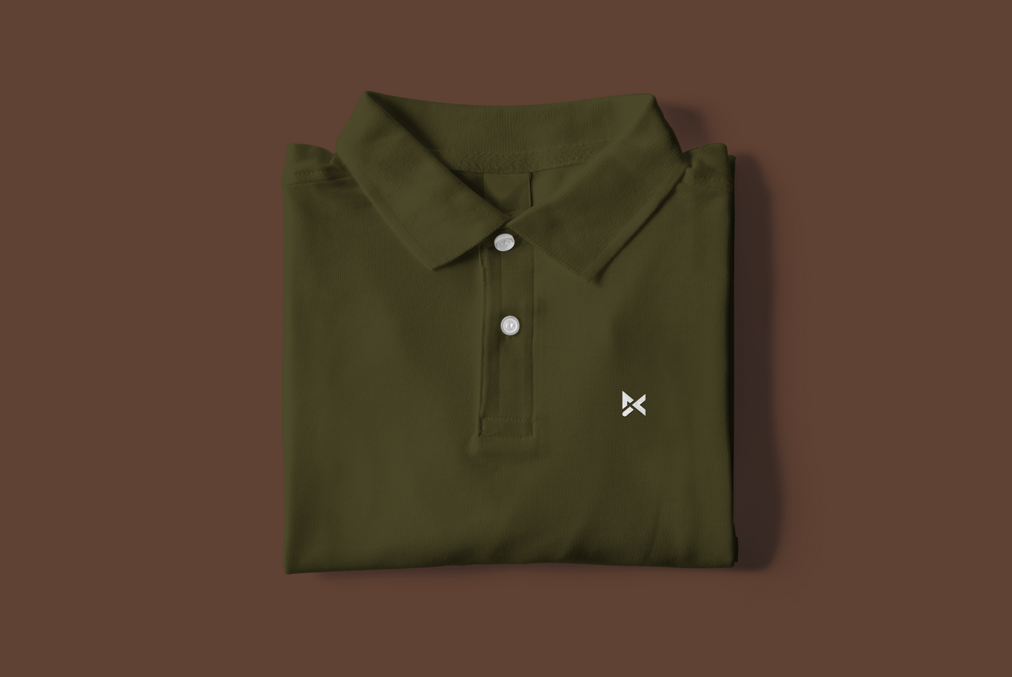 OLIVE GREEN SOLID POLO T-SHIRT