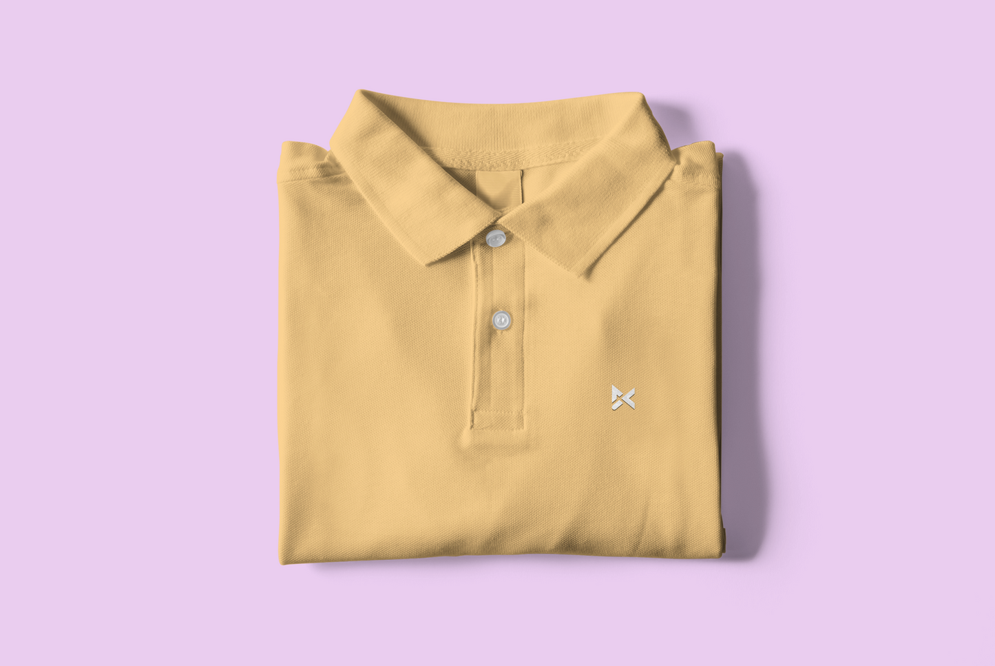 BEIGE SOLID POLO T-SHIRT