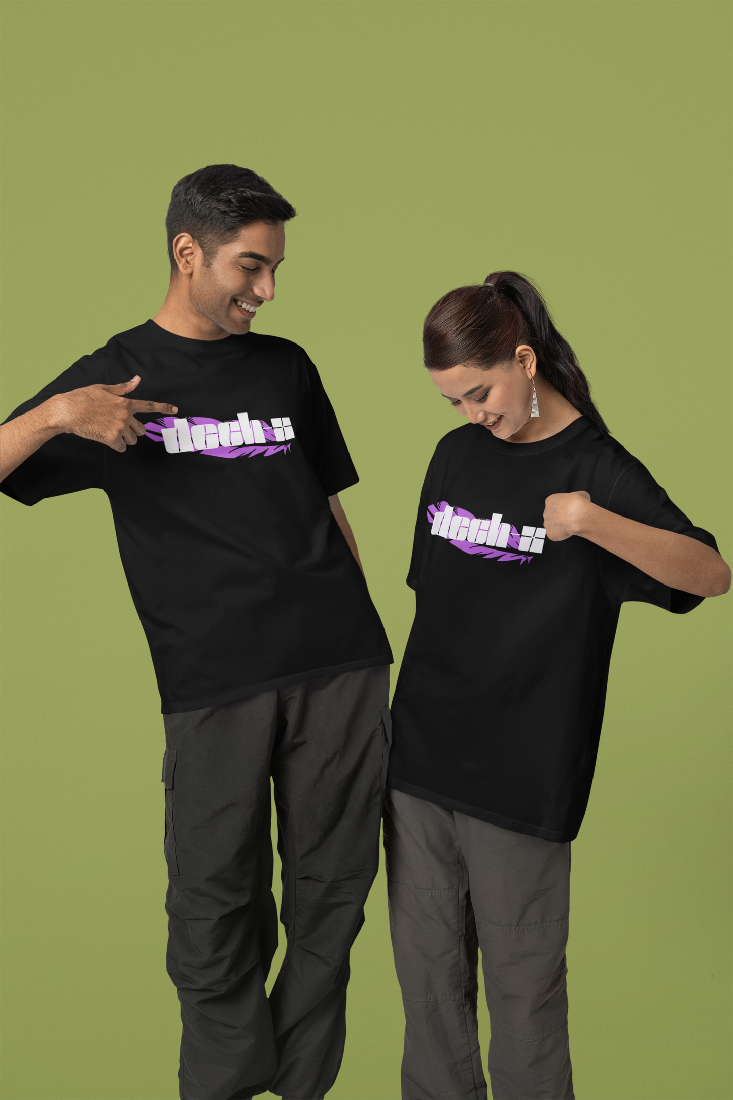 BLACK UNISEX OVER SIZE T-SHIRT