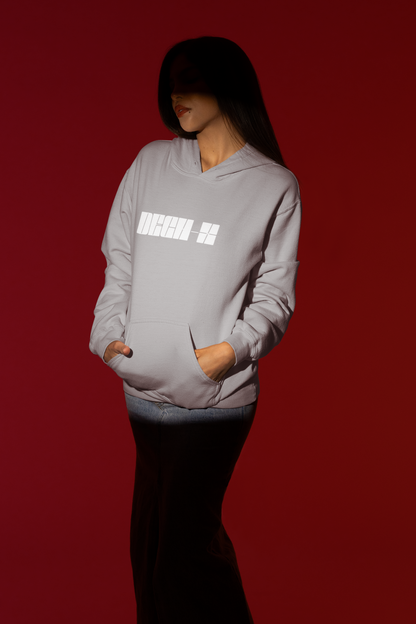 GREY UNISEX OVER SIZE HOODIES
